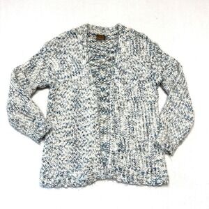 POL Anthropologie Cardigan Sweater Womens S Open Front Popcorn Grandmacore Boho